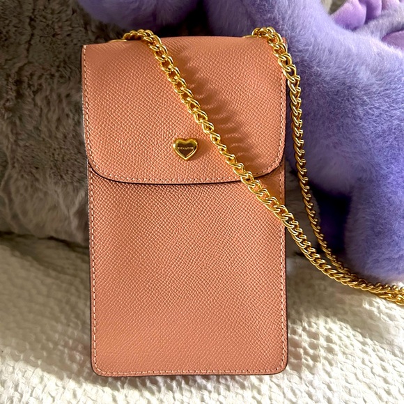 Coach Handbags - Coach cell phone bag with gold chain strap